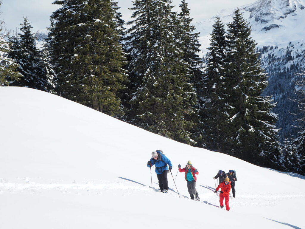 Foto von der Schneeschuhtour 2022 am Hoch Ybrig